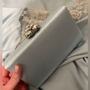 Blue bridal clutch